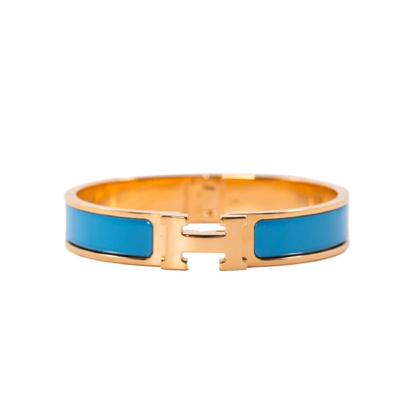 Friendship charm bracelet for women-Hermès Narrow Clic H Bracelet